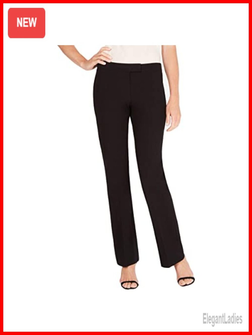 Anne Klein Stretch Flare Leg Tailored Dress Pants